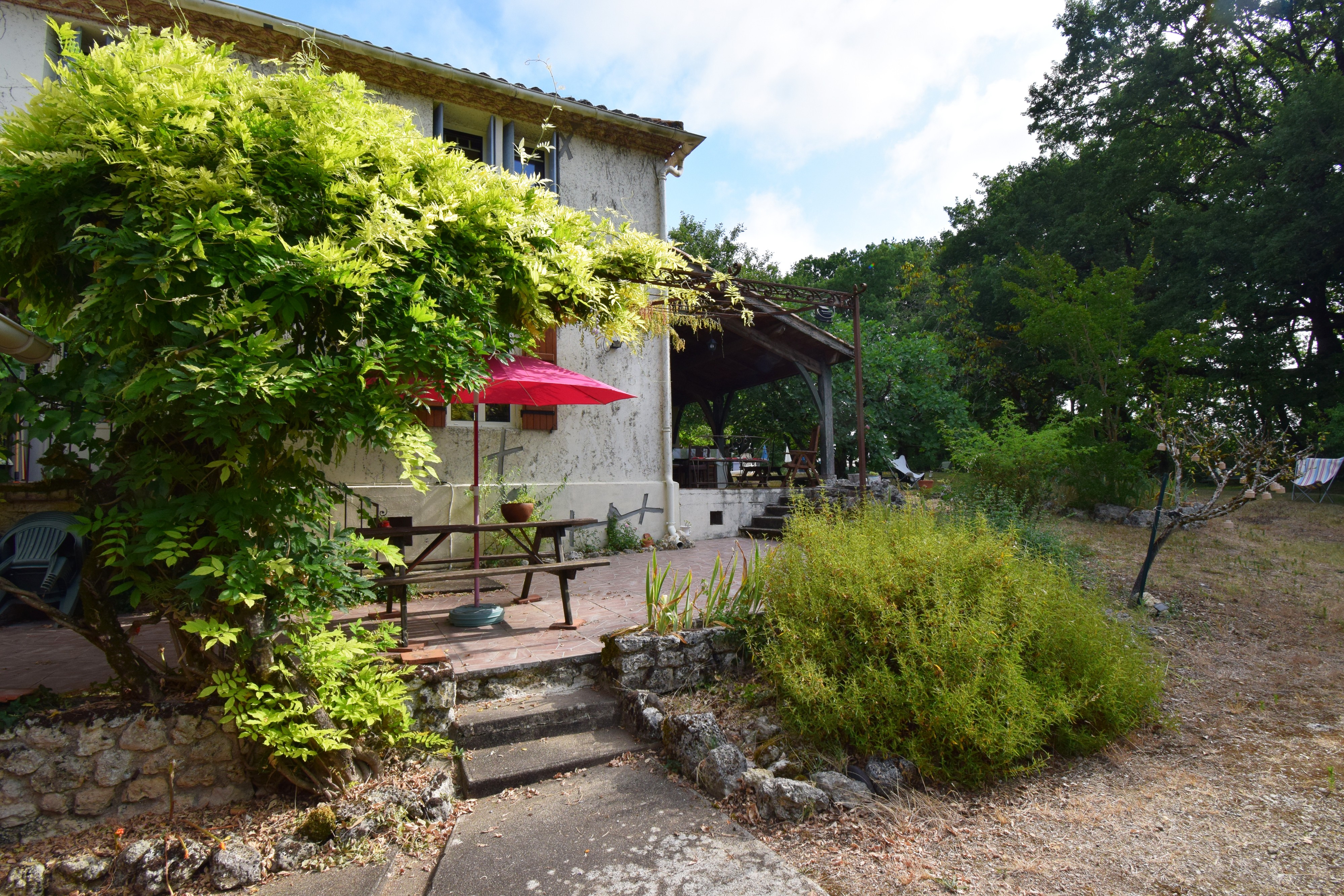 Vue deuxième terrasse