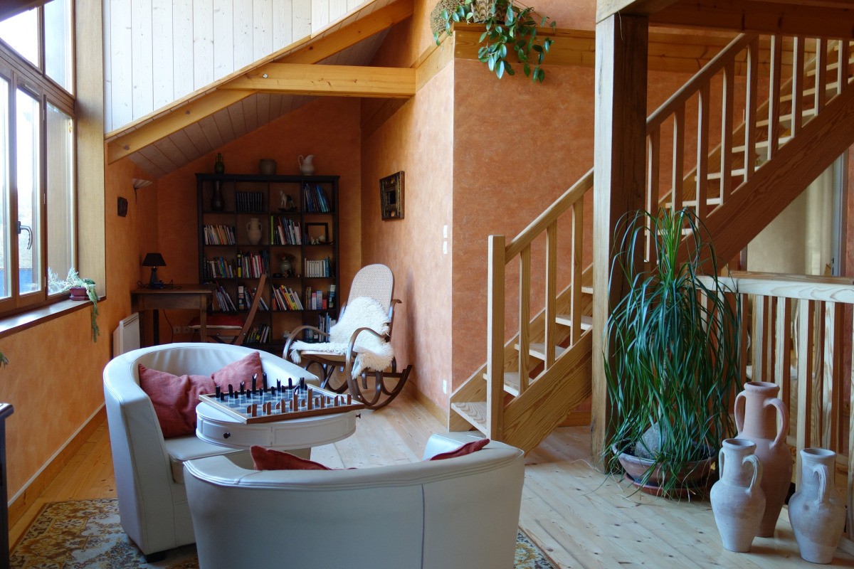 Salon bibliothèque
