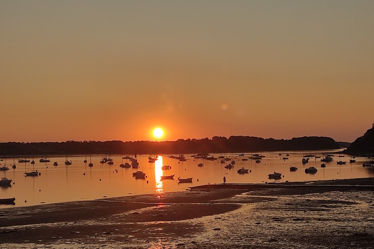 Coucher de soleil à St Suliac !