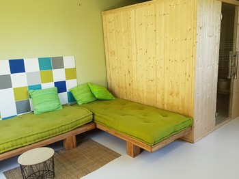 Espace détente avec sauna-hammam