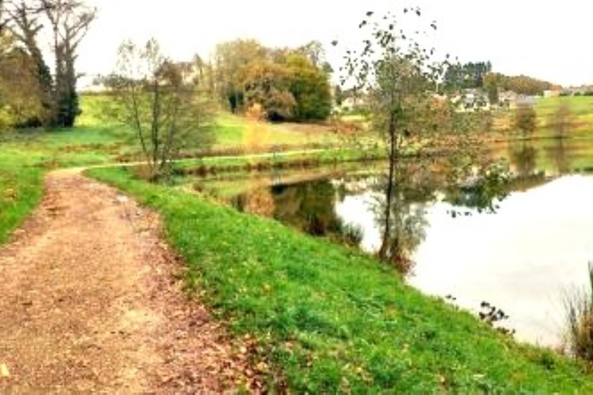 Chemin étang à proximité GITE LE GAULIAT 19 CORREZE CLEVACANCES