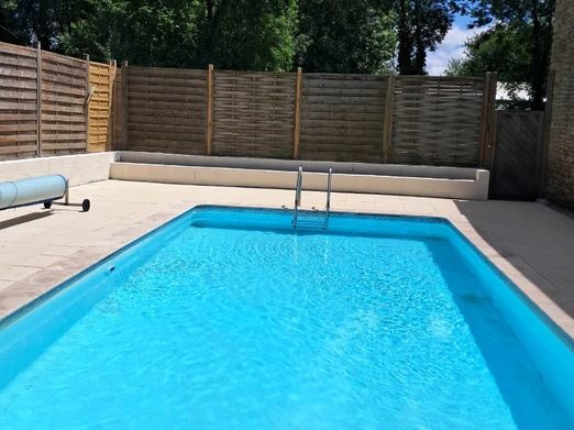 Heated swimming pool