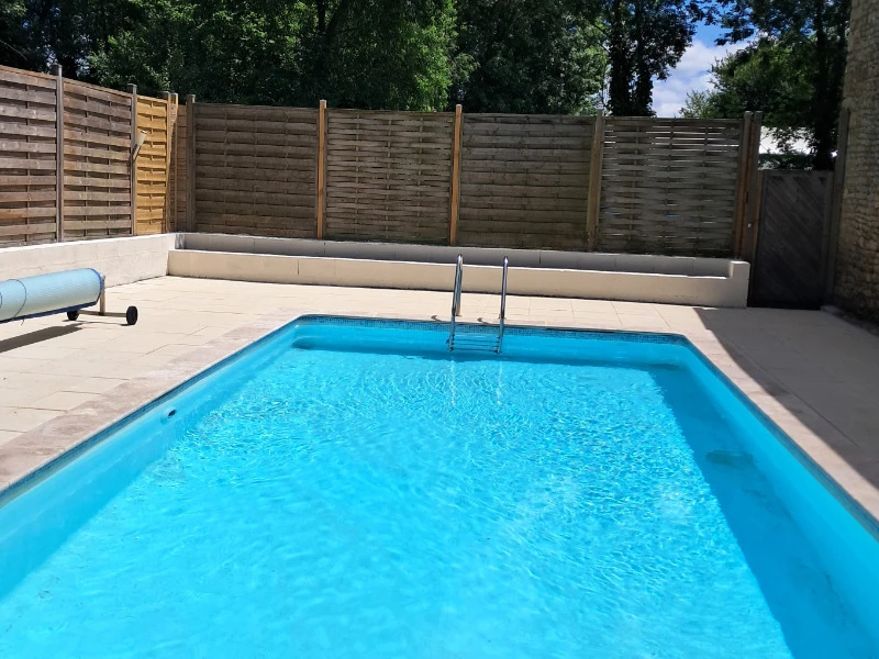 Heated swimming pool