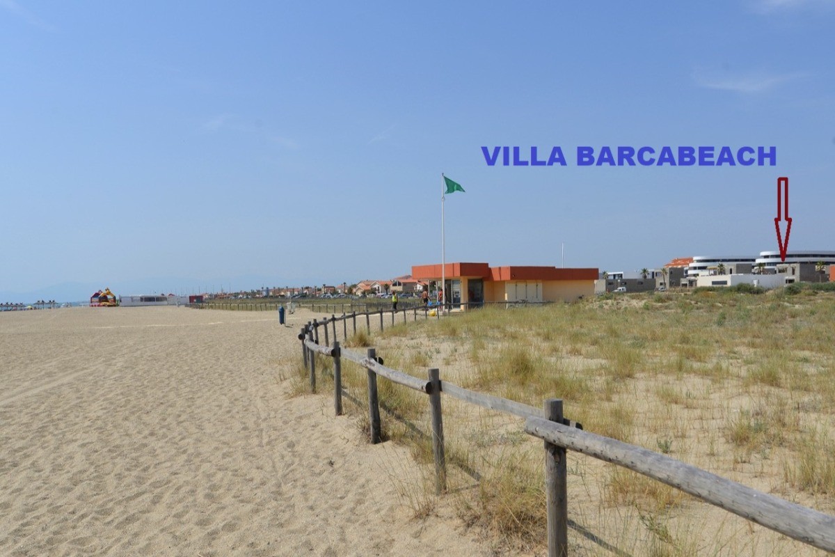 villa vue de la plage