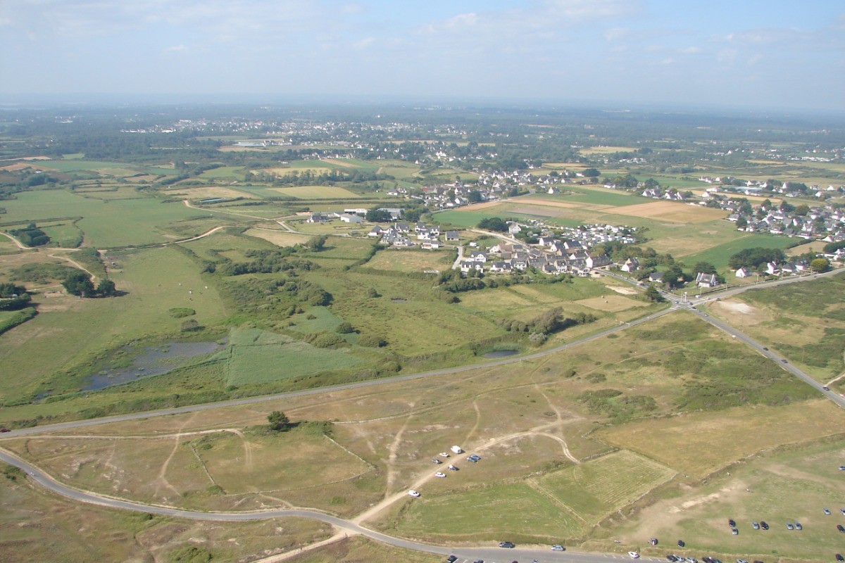 Vue Aérienne du Village de Kerhillio Erdeven Ideal pour balade à pied ou à vélo