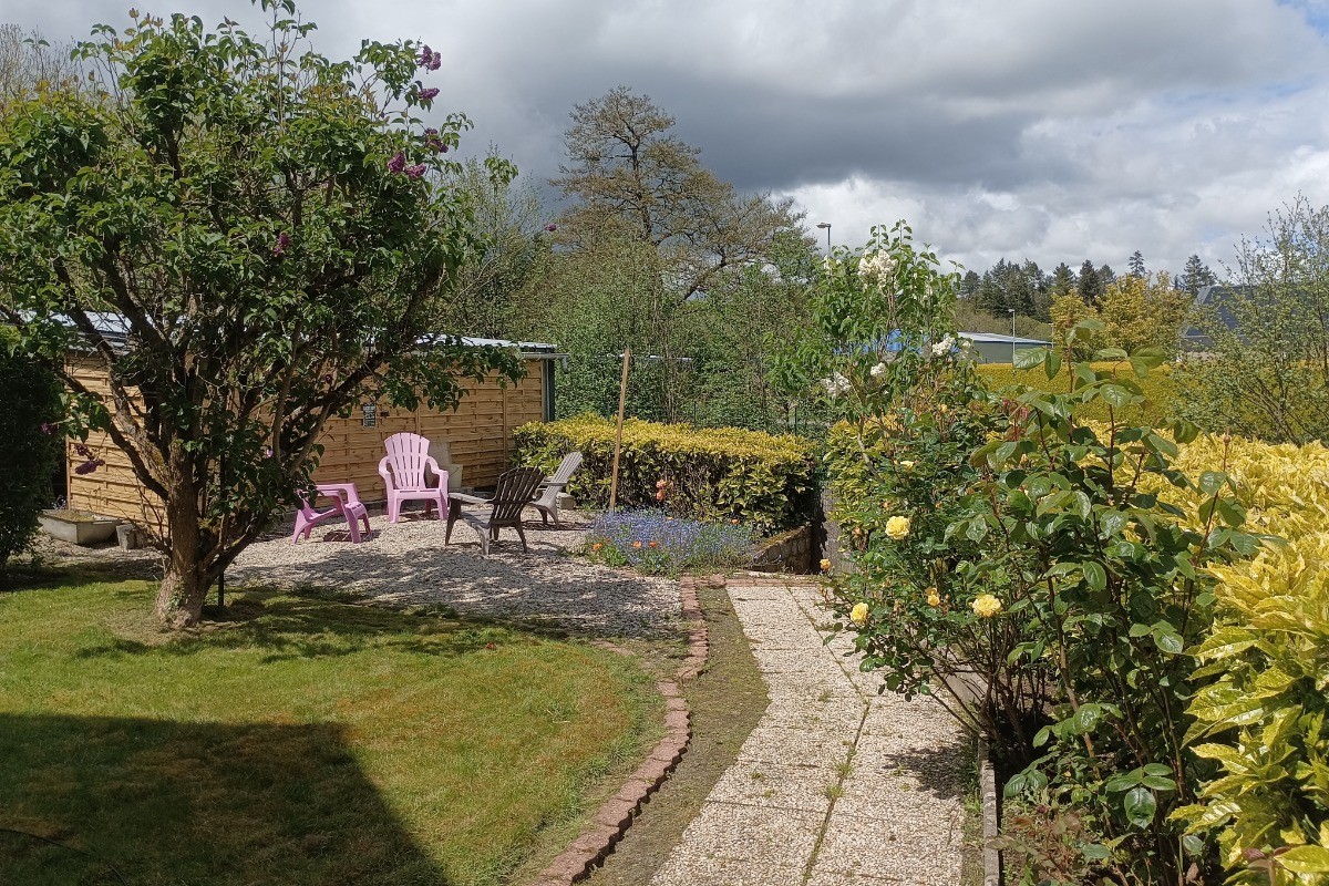 Jardin en bord de riviere