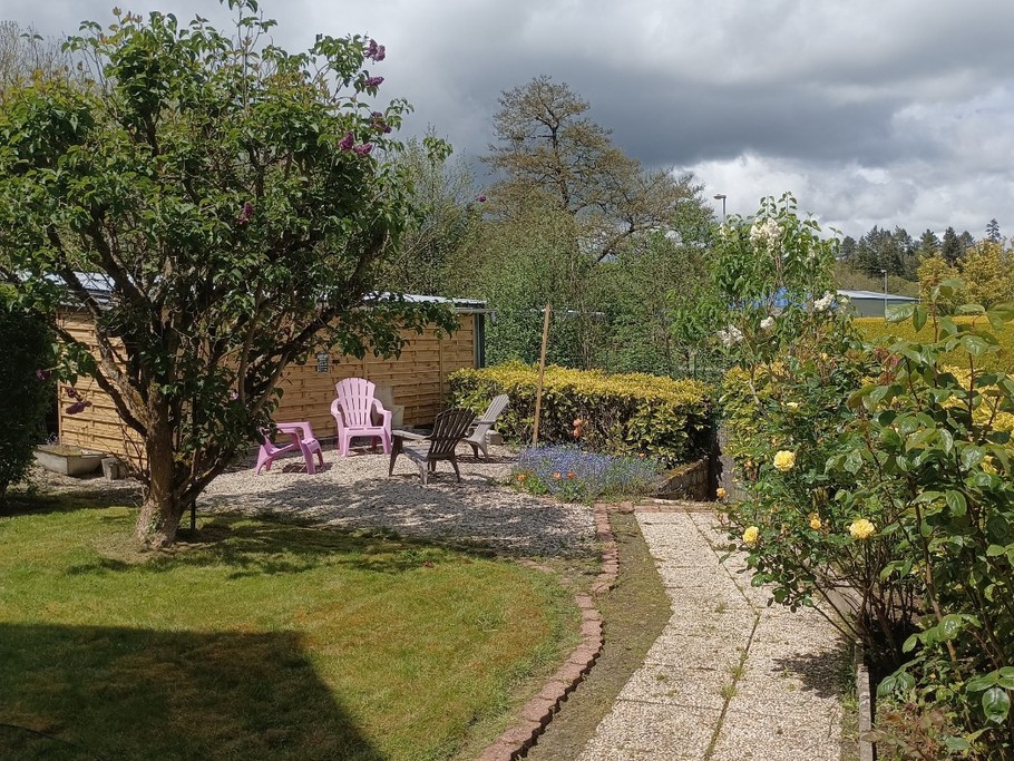 Jardin en bord de riviere