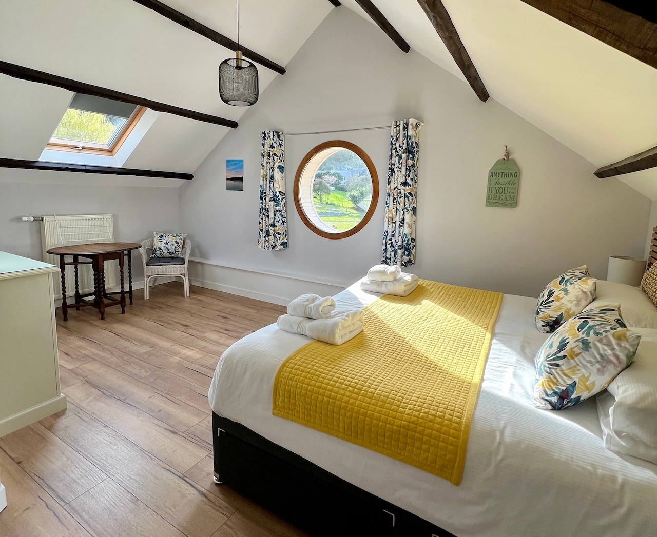 Master bedroom with river view