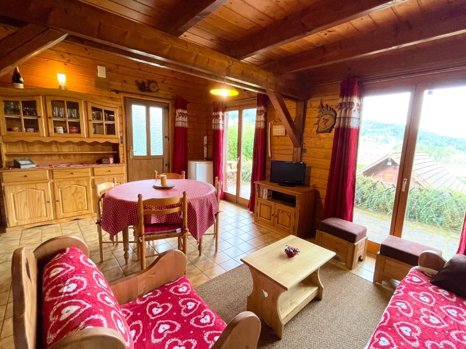 Séjour avec vue terrasse et montagnes - Chalet du Sotré à 900m du Lac de Longemer