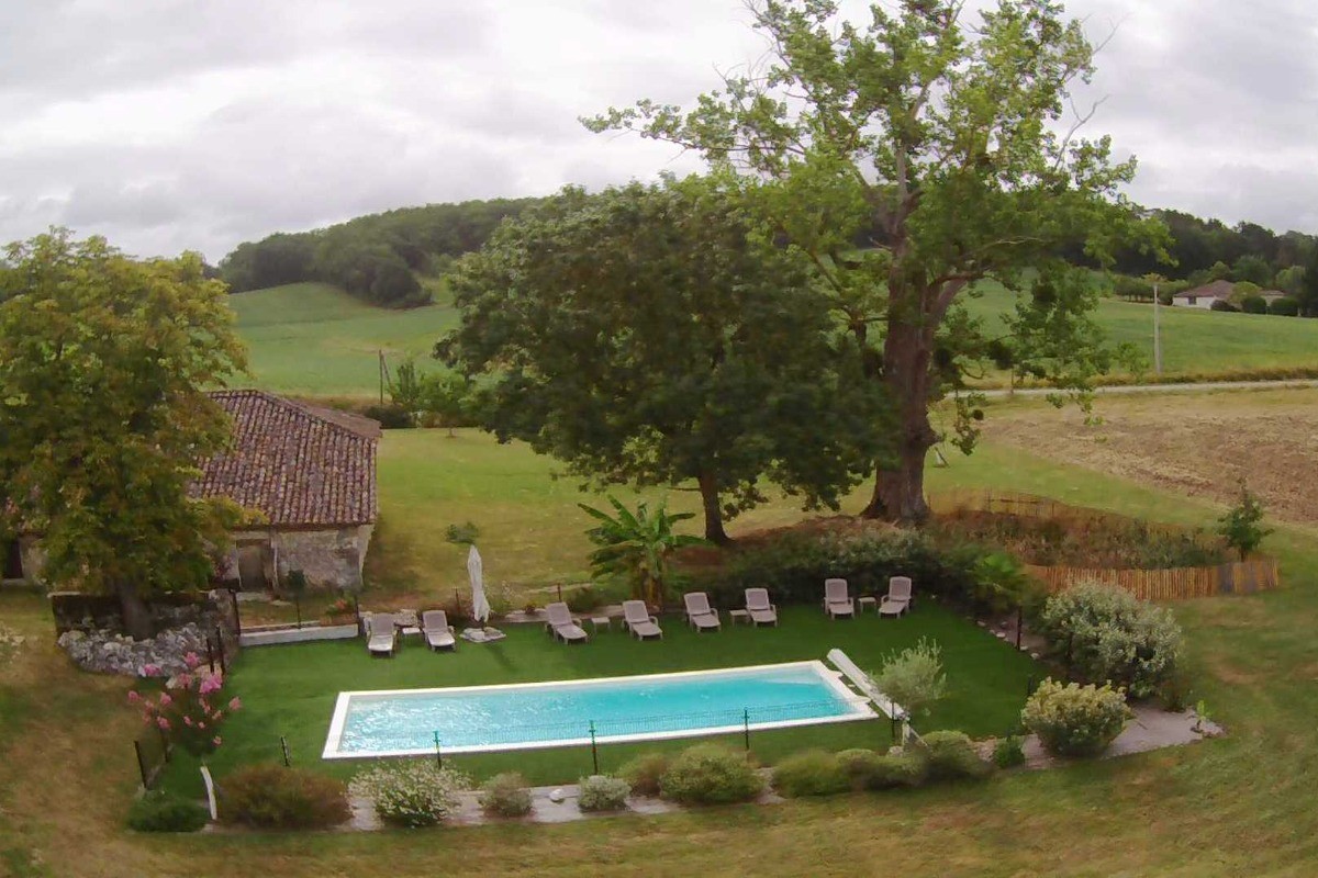 Piscine vue du ciel