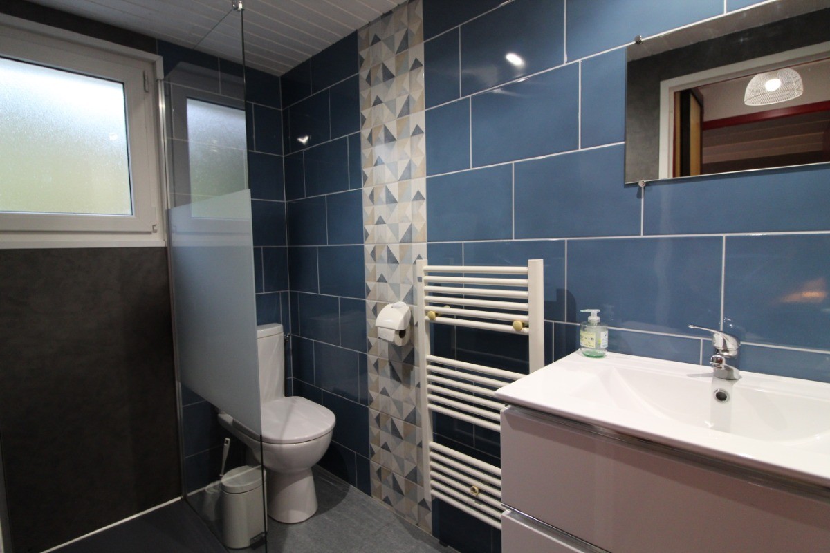 Salle d'eau avec wc - Chalet le Podent à La Bresse