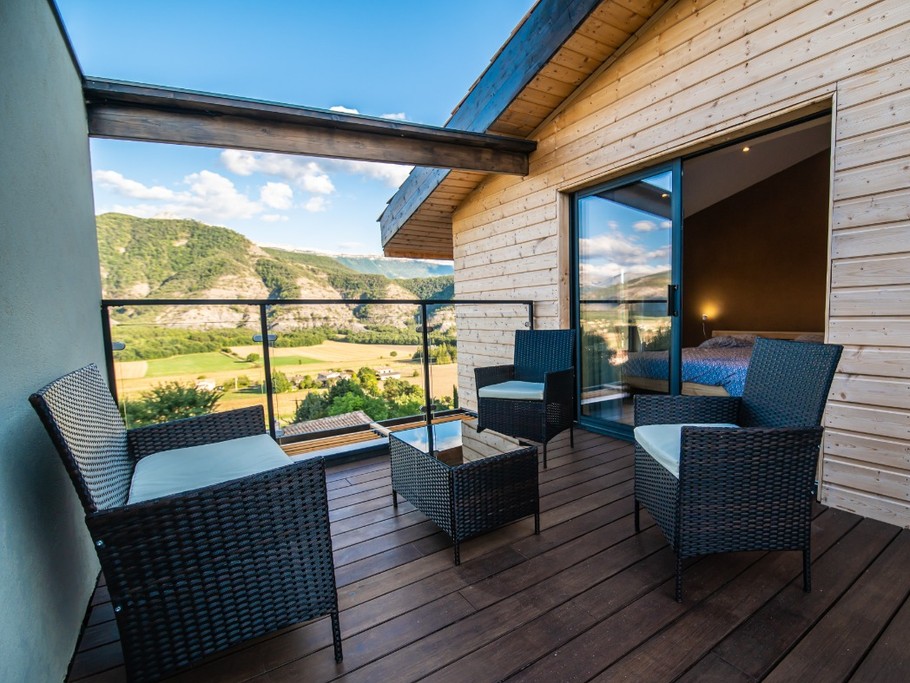 Halte Air et Go/ Cheval blanc/ Vue depuis toit terrasse