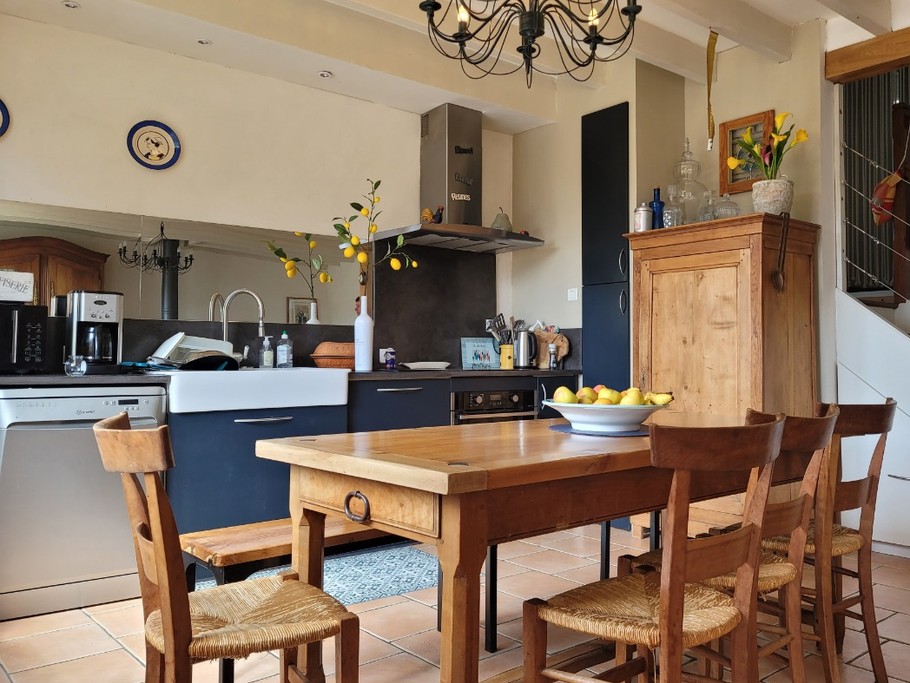 GIRAUD, location, Clévacances, Plouézec, séjour salle à manger cuisine