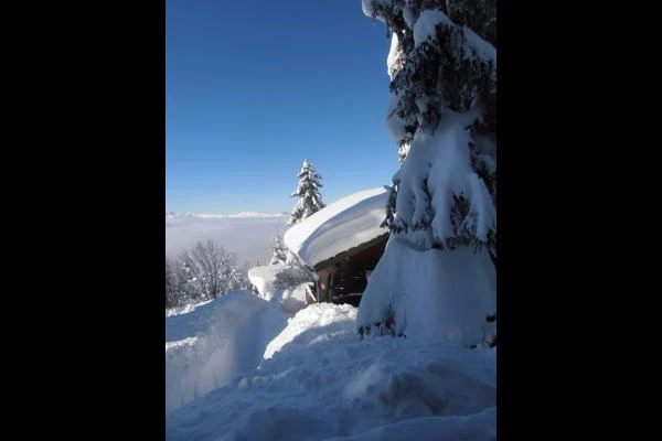 VUE DEPUIS L'ARRIERE DU CHALET