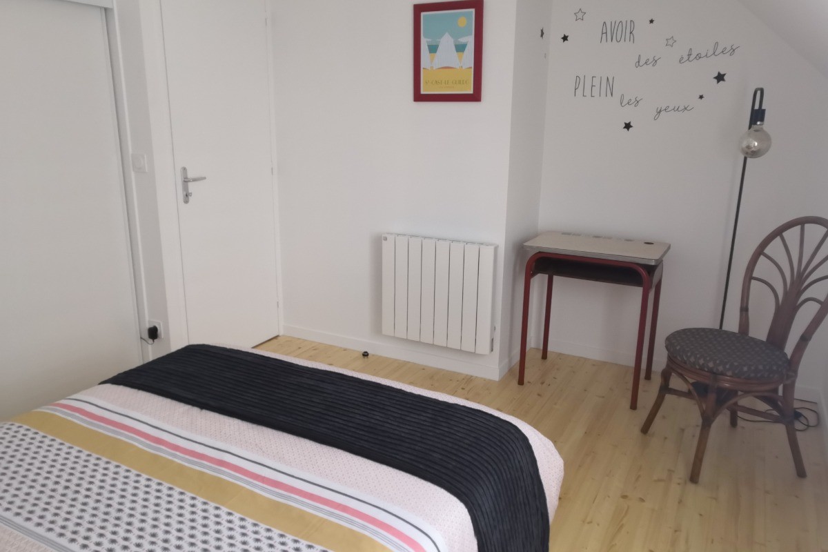 location 6 personnes, Clévacances, Saint-Cast le Guildo, chambre