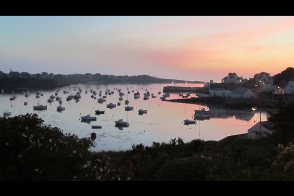 port de Portsall en fin de journée ...