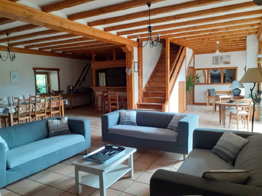 Gîte "Mont Carmel" : The lounge / dining room