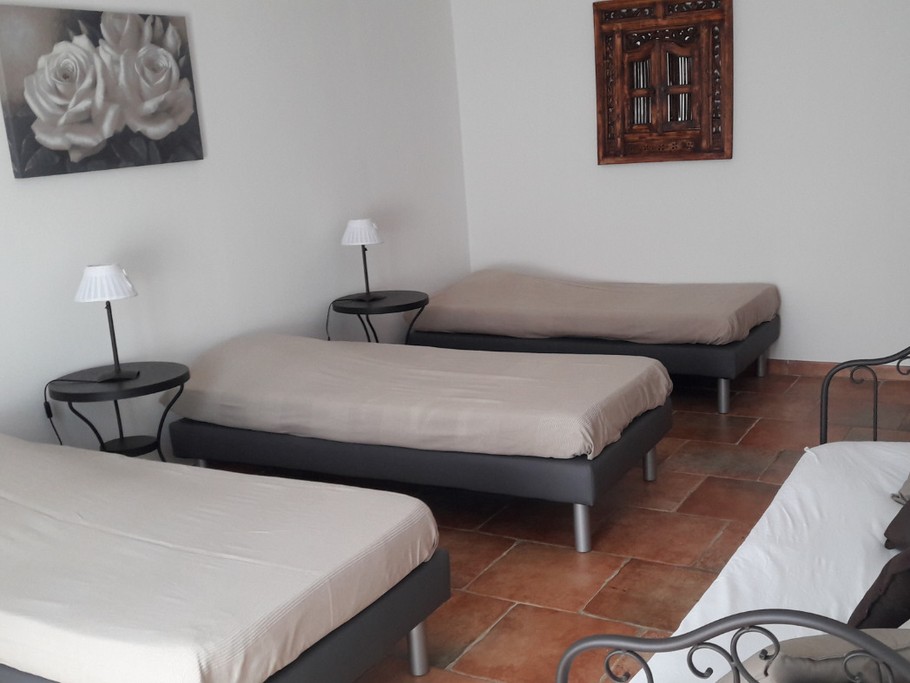 Chambre du bas, le Mas des Roses, Sanary-sur-Mer, Var, Côte d'Azur