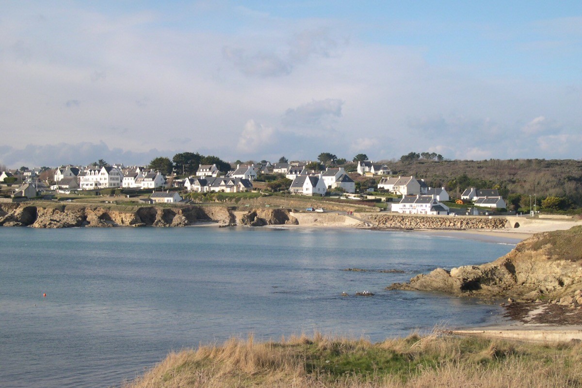 Plage du Loch à marée haute