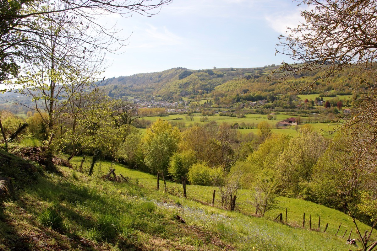 Grand jardin avec une magnifique vue dégagée sur les montagnes, sans aucun vis-à-vis