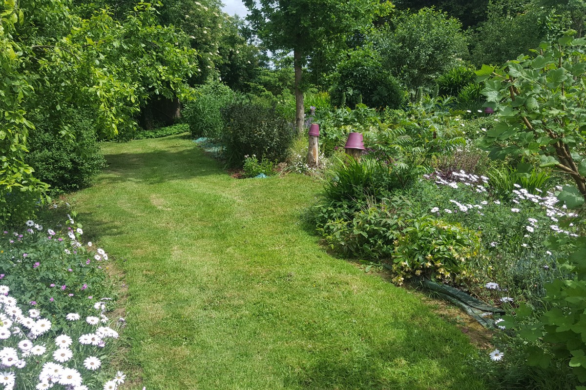 Maison, location Clévacances Bourbriac (Côtes d'Armor, Bretagne) -le jardin côté sud
