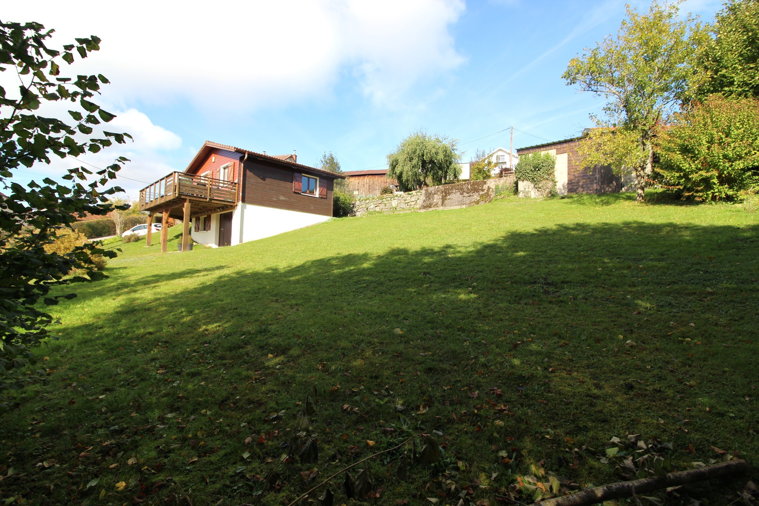 Jardin privé - Chalet de Grany, indépendant, avec vue panoramique sur le lac de Gérardmer