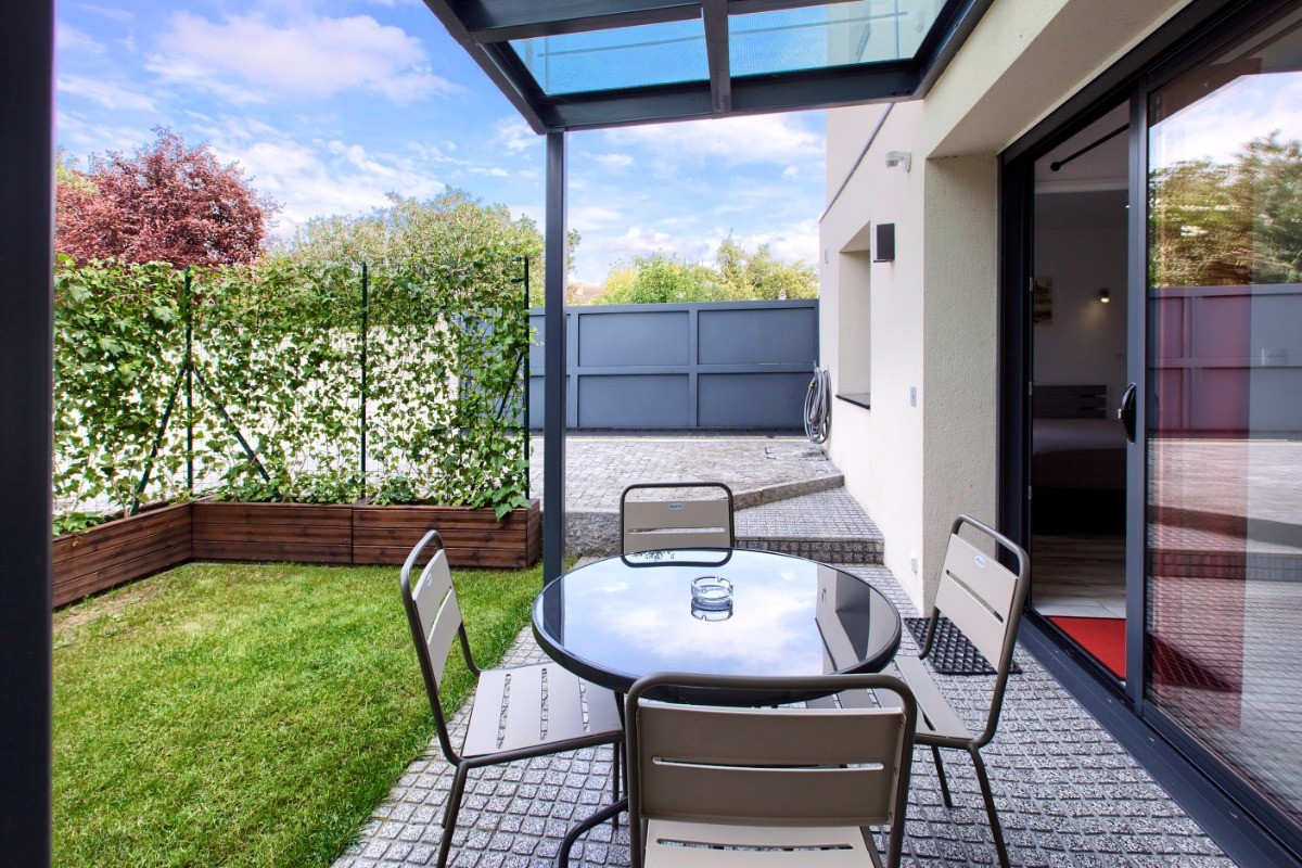 Terrasse couverte - jardin