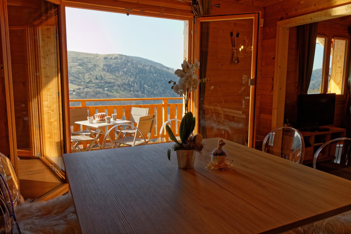 Salle à manger avec superbe vue sur le Brabant