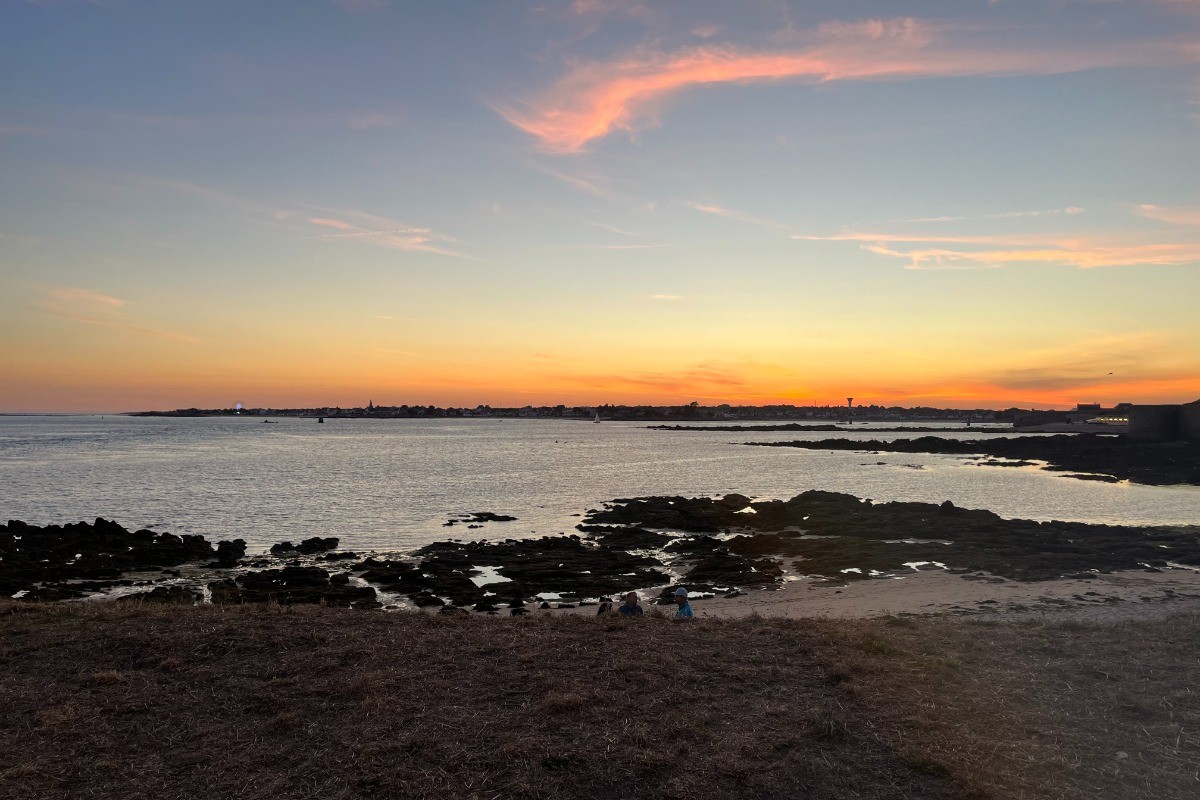 Coucher de Soleil sur Larmor Plage