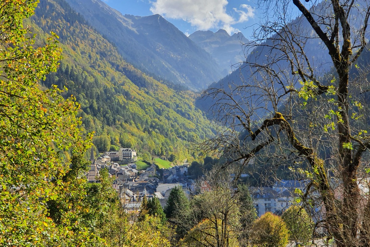 Vue du balcon sur le villlage