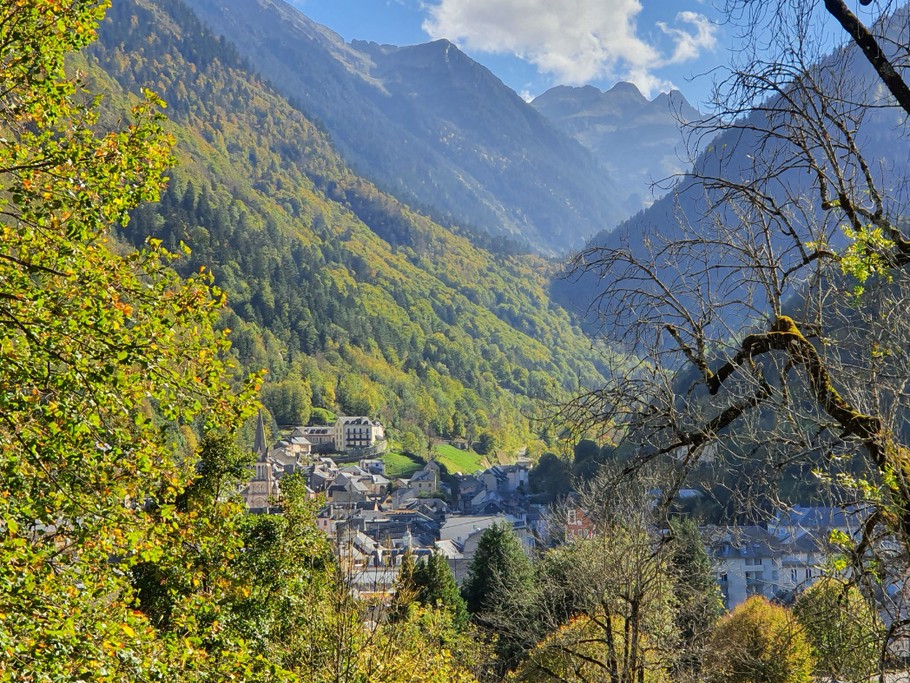 Vue du balcon sur le villlage