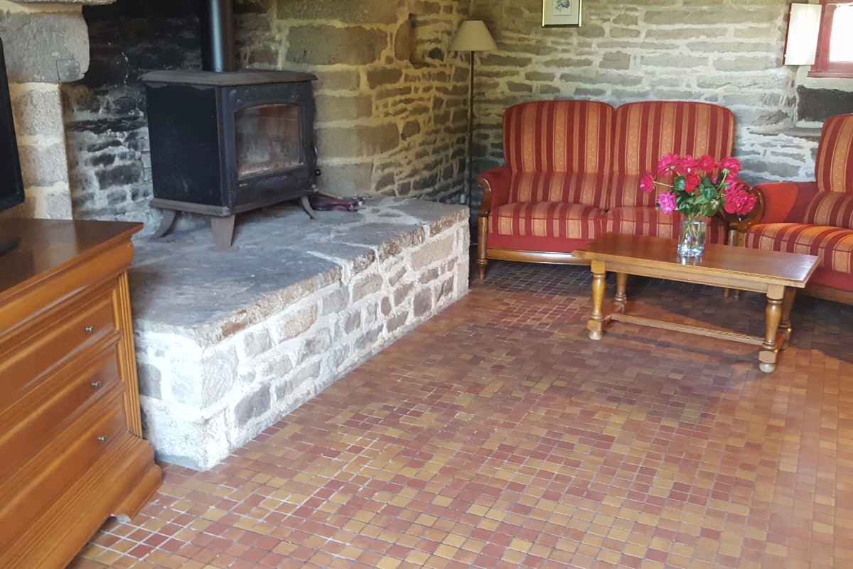 Salon avec cheminée