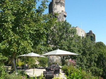 La terrasse de l'auberge