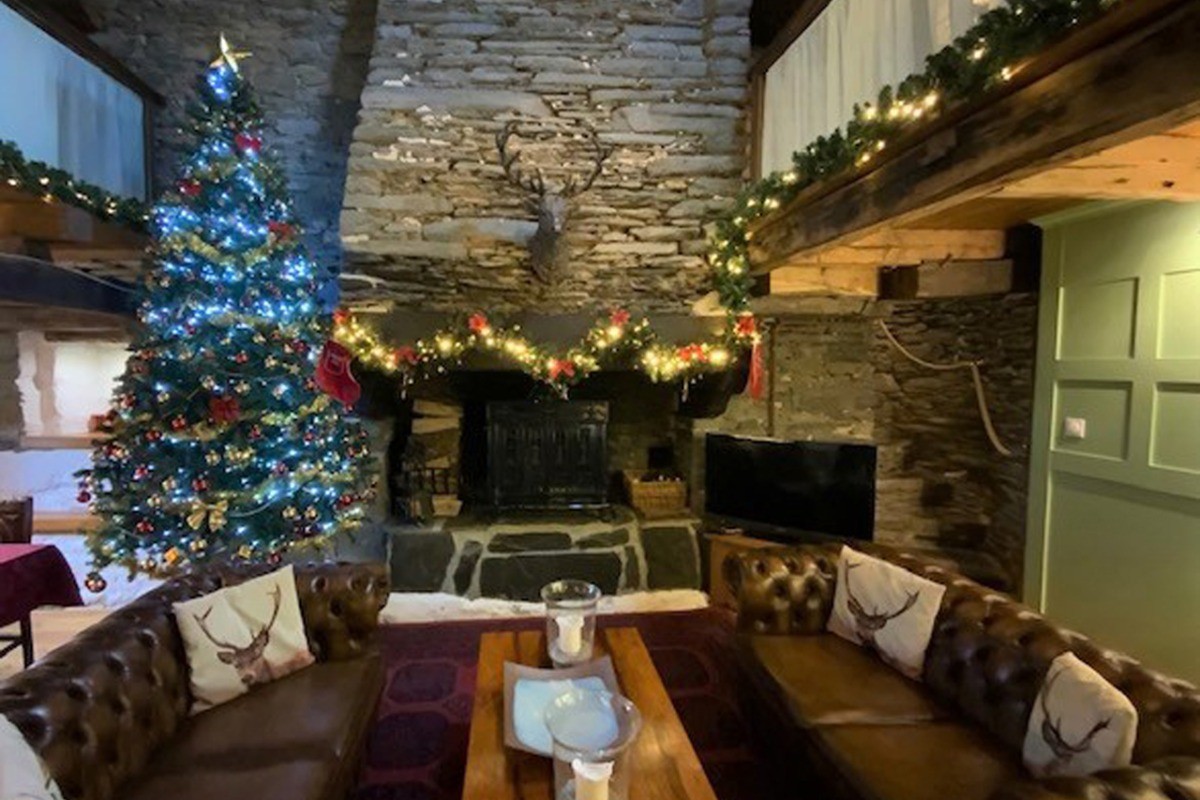 Priory décoré pour Noël