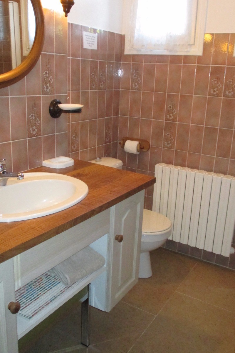 Location, Lannion, la salle d'eau avec douche et WC