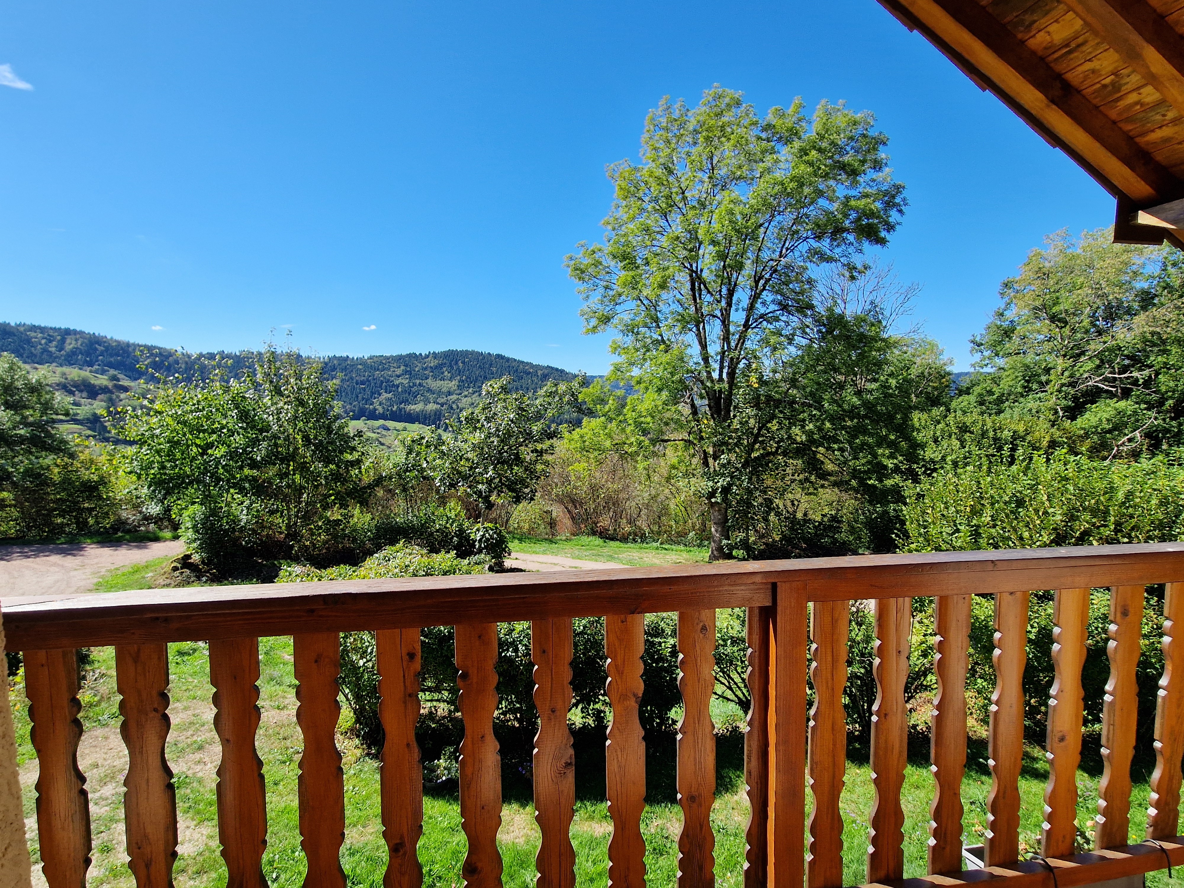 View from the balcony in the bedroom - Gite Arnica