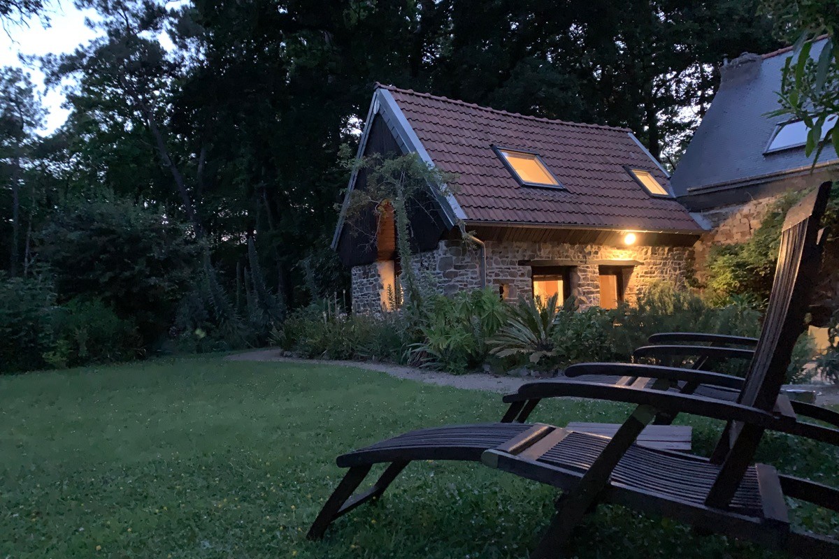 "Le coin perdu", la nuit tombe sur la forêt. Lumières !