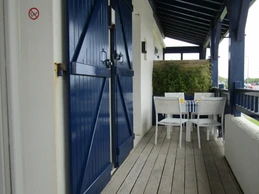 Terrasse vue mer et rivière Uhabia