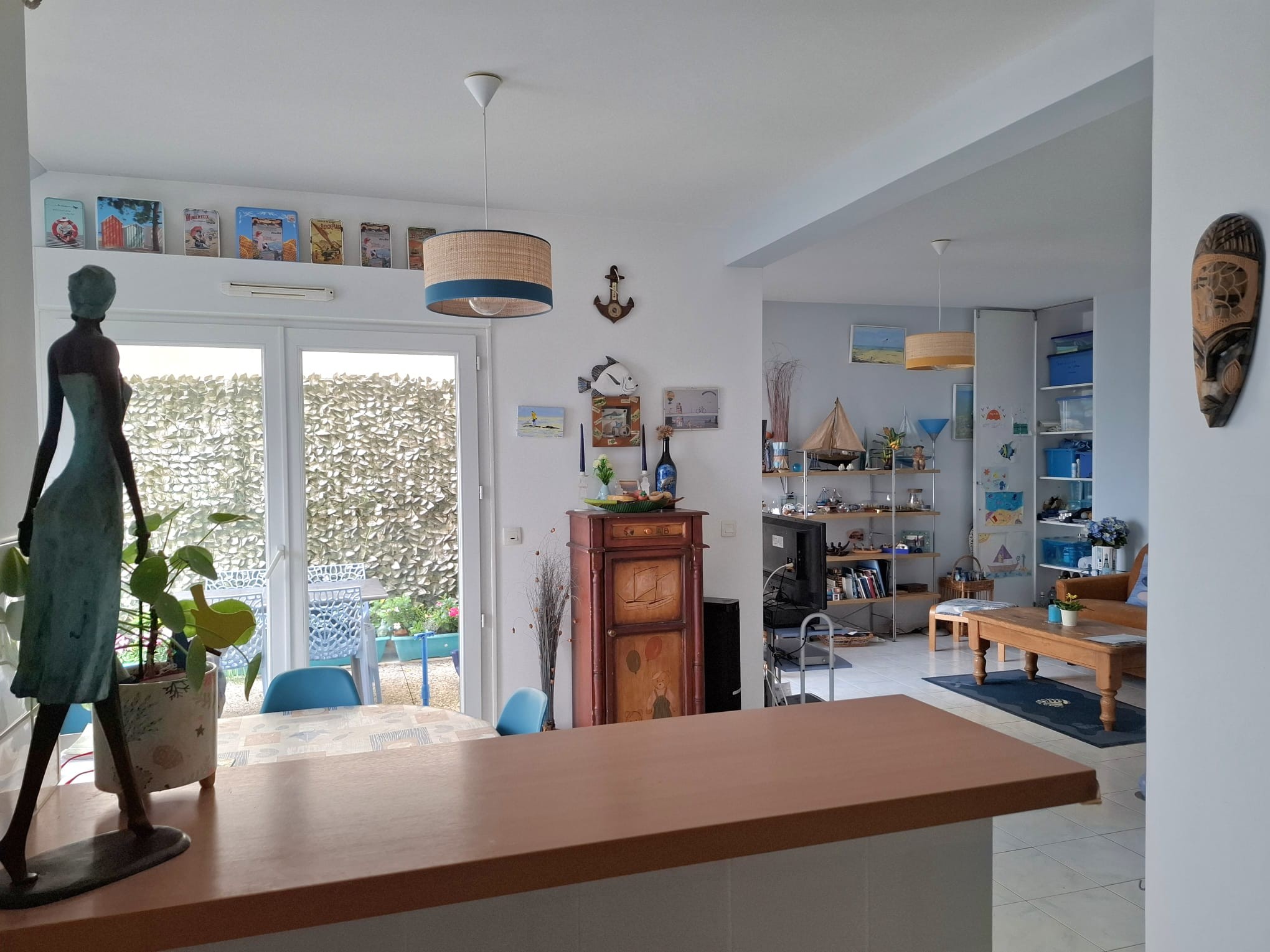 Living room off the kitchen