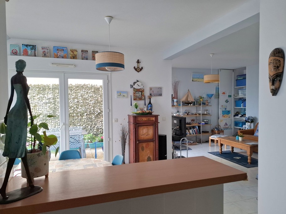 Living room off the kitchen