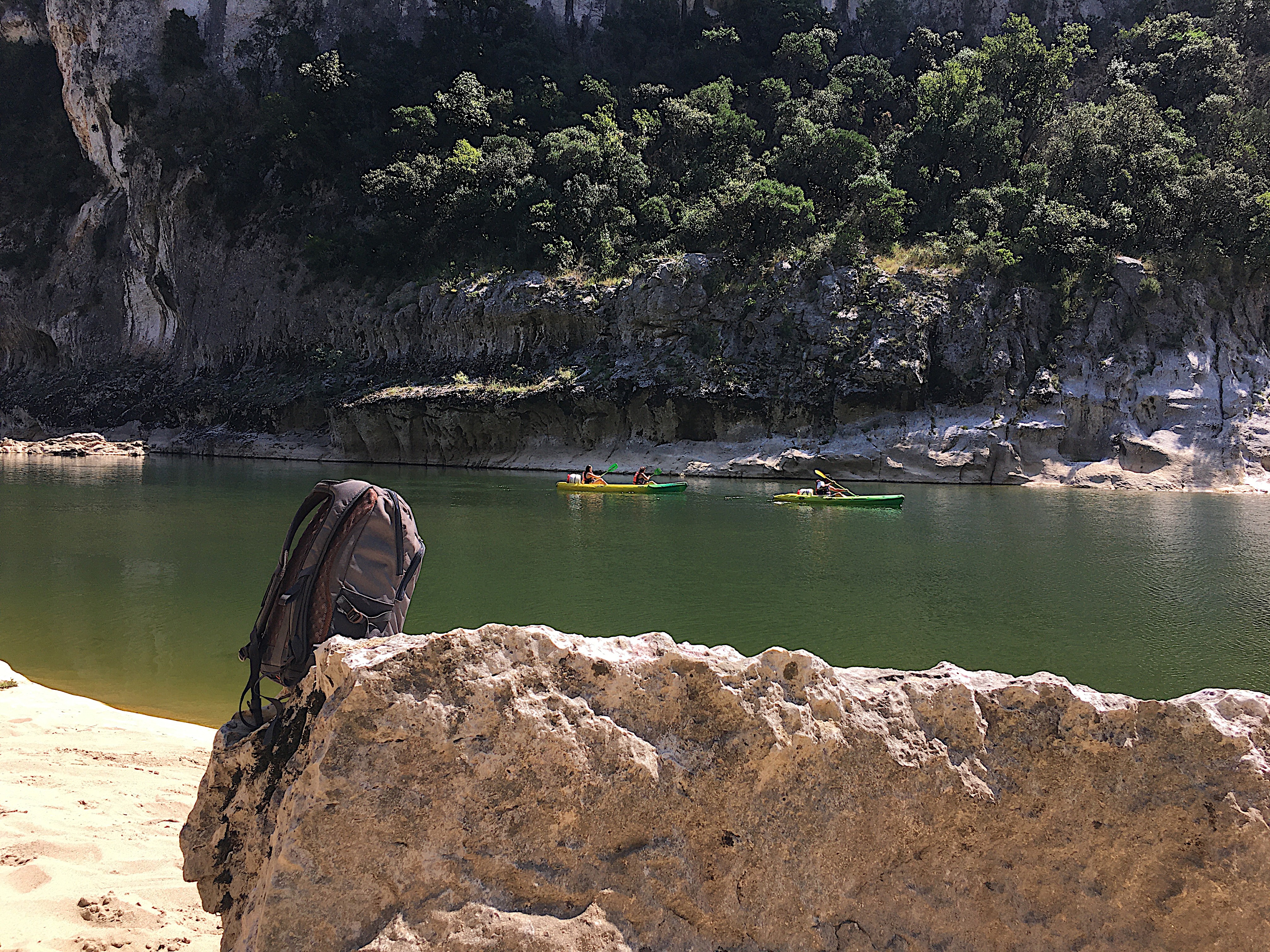 Descente en canoë de la rivière Ardèche.