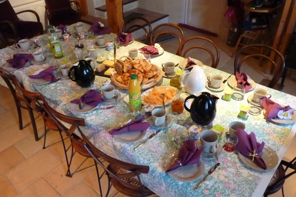 Table petits déjeuners