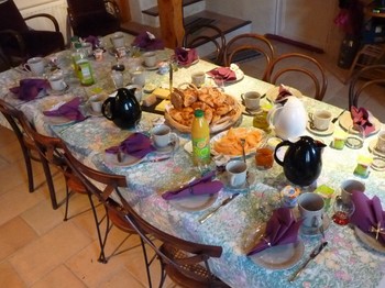 Table petits déjeuners