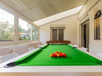 Billiards in the conservatory