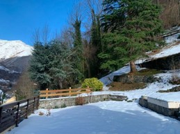 Jardin privatif de Pauze sous la neige