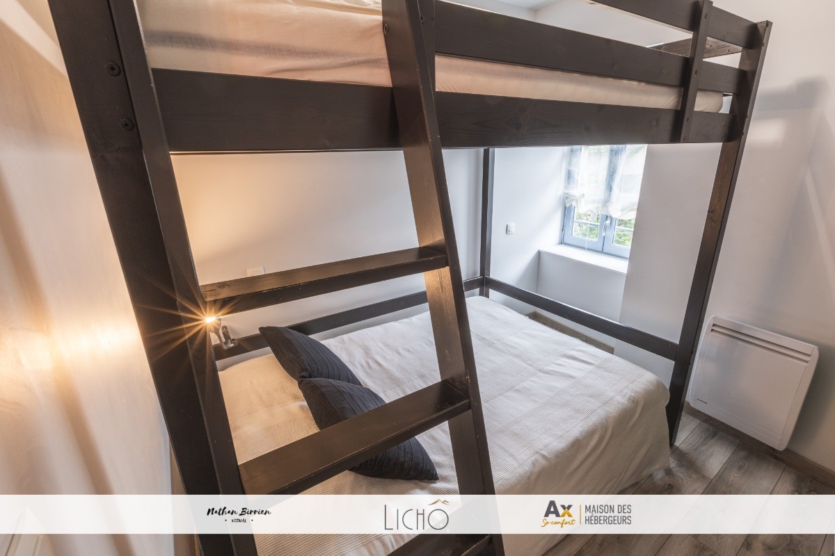 Chambre 2, 2 lits double 190 x 200 avec placard et penderie