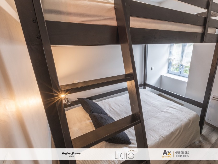 Chambre 2, 2 lits double 190 x 200 avec placard et penderie