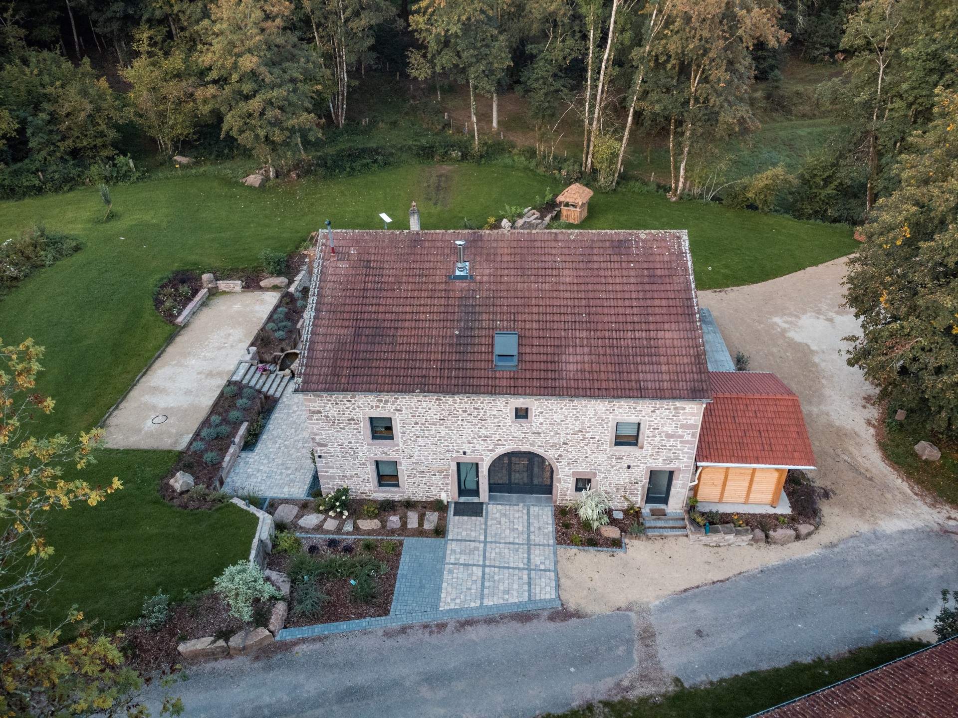 Vue aérienne - Gîte Aux Portes de Vrupt Saint-Nabord
