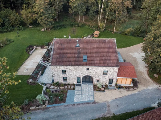 Aerial view - Gîte Aux Portes de Vrupt Saint-Nabord