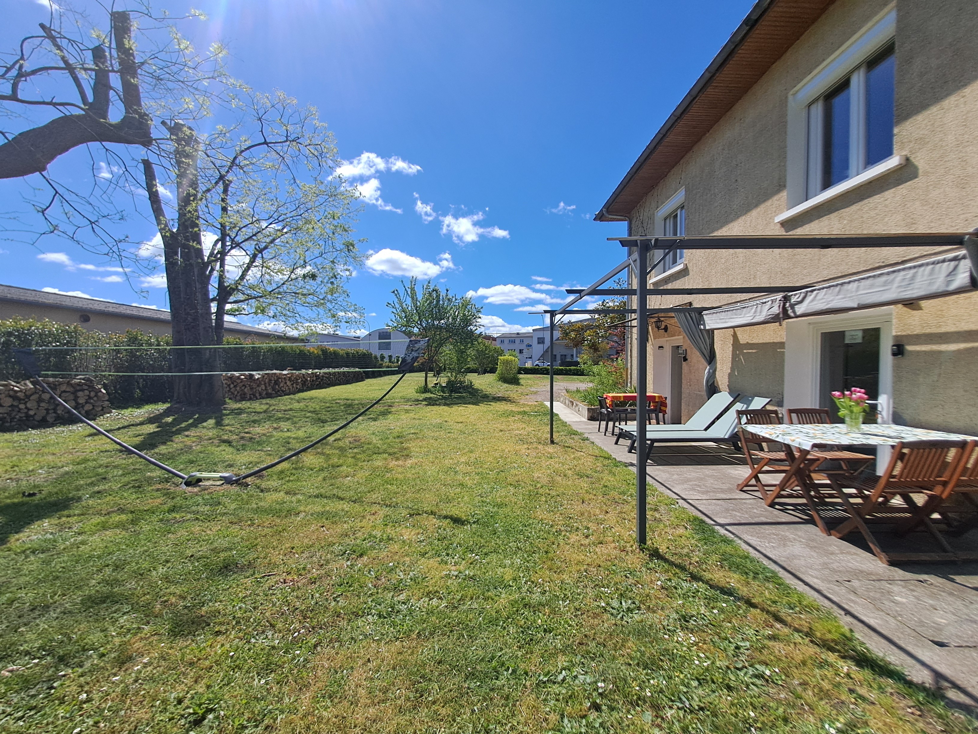 Garden in front of the Gîtes entrance